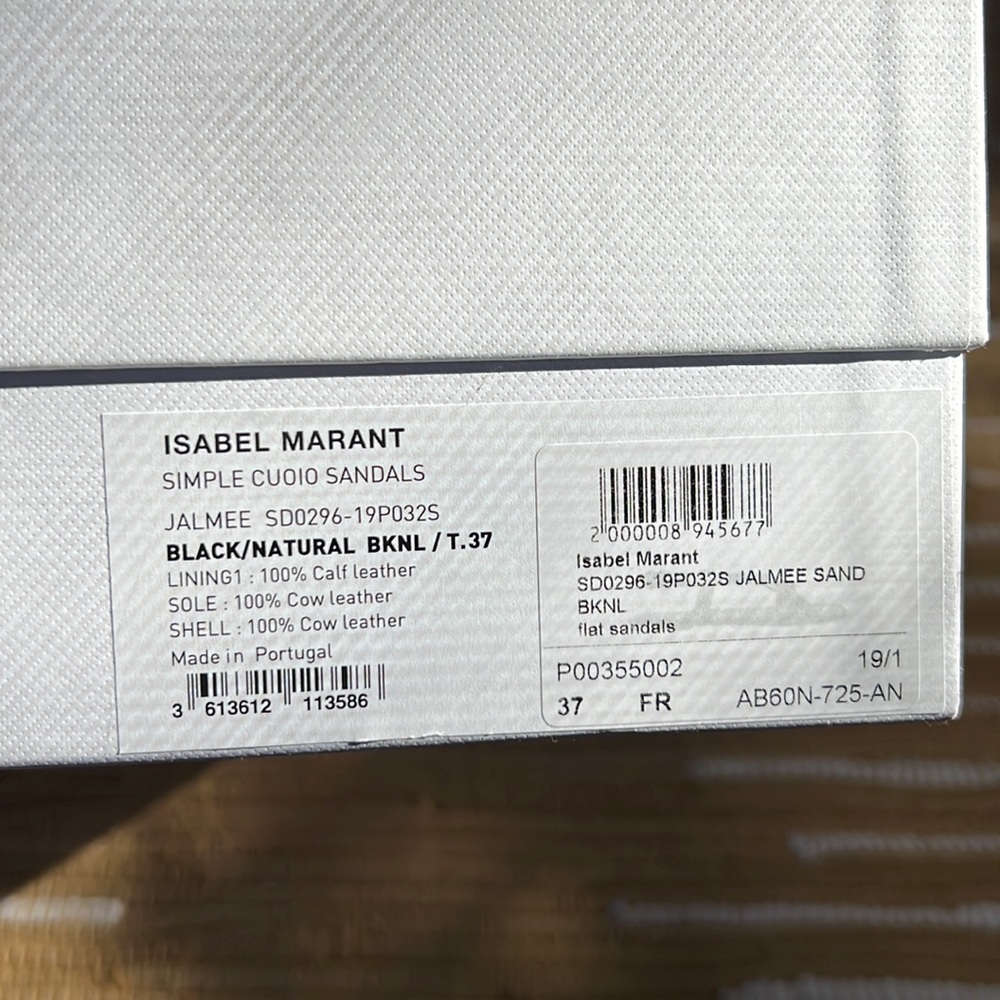 Isabel Marant simple Cuio Sandals size 37 - Picture 5 of 5